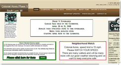 Desktop Screenshot of colonialacresphasev.com